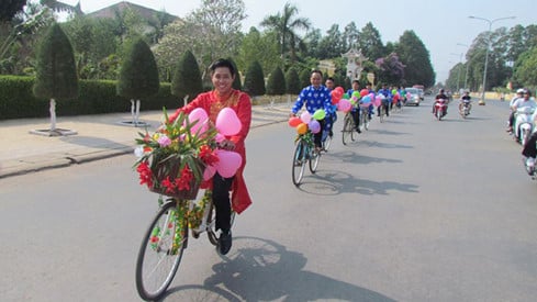 Hình ảnh Đám cưới độc đáo rước dâu bằng xe đạp ở Tây Ninh hút dân mạng số 2